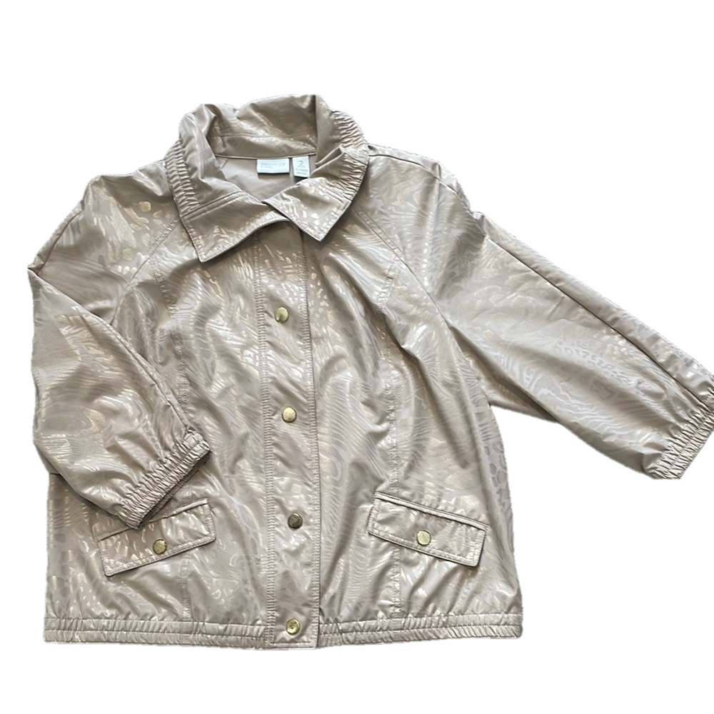 Zenergy by Chico’s tan jacket sz 2